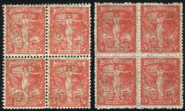 GJ.541/2, Both Perforations, Mint Blocks Of 4 Of VF Quality, Catalog Value US$54. - Andere & Zonder Classificatie