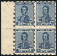 GJ.471, Beautiful Block Of 4 With DOUBLE Vertical Perforation At Left, VF Quality! - Autres & Non Classés