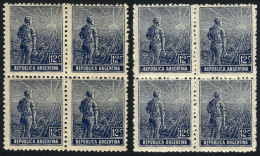 GJ.356 + 358, Both In Blocks Of 4 Of VF Quality, Catalog Value US$30+ - Autres & Non Classés