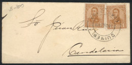 GJ.276 X2 Franking A Small Cover Sent Open From QUINES (San Luis) To Candelaria On 28/DE/1911, VF, Rare... - Andere & Zonder Classificatie