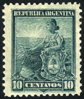 GJ.264, 1899 Seated Liberty 10c. Green With The Rare Compound Perforation 12 X 11½, Mint, VF Quality! - Otros & Sin Clasificación