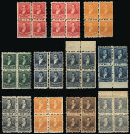 GJ.174 + Other Values In Very Nice Blocks Of 4, Few With Wmk "small Sun", VF General Quality (some With Stain... - Otros & Sin Clasificación