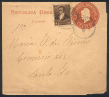 GJ.138 On VK.21 Wrapper Sent From ESPERANZA To Santa Fe In 1899, VF Quality! - Autres & Non Classés