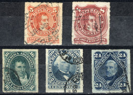 GJ.48/52, Complete Set Of 5 Used Values, Fine Quality, Catalog Value US$53+ - Otros & Sin Clasificación