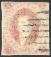 GJ.34A, 8th Printing, YELLOWISH ROSE Color, Used Example With Mute Barred Cancel Of GOYA (+50%), VF Quality, Rare! - Oblitérés