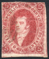 GJ.34e, 8th Printing With Oily Impression Var., Ivory Head, With A Soft Pen Cancel, Interesting, Catalog Value... - Usati