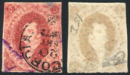 GJ.34e, 8th Printing, Oily Impression, Ivory Head, With Datestamp Of CONCORDIA And Violet Marking Possibly Of Some... - Oblitérés
