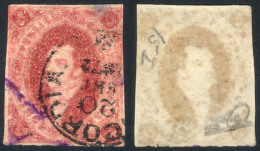 GJ.34e, 8th Printing, Oily Impression, Ivory Head, With Datestamp Of CONCORDIA And Violet Marking Possibly Of Some... - Used Stamps