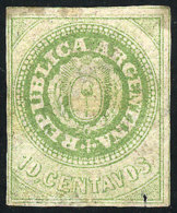 GJ.13, 10c. Without Accent, Semi-worn Plate, With Defects But Very Rare, Catalog Value US$1,200, Low Start! - Ungebraucht