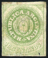 GJ.13, 10c. Without Accent, Semi-worn Plate, With Defects But Very Rare, Catalog Value US$1,200, Low Start! - Nuovi