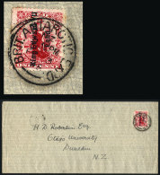 Cover Franked With Stamp Of New Zealand Of 1p. With Ovpt. "KING EDWARD VII LAND" (Sc.121a), Cancelled "BRIT.... - Sonstige & Ohne Zuordnung