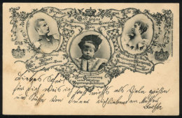 Prince Albert Of Thurn And Taxis, With Archduchess And Little Prince, Royalty, PC Used In AP/1898, Fine Quality - Altri & Non Classificati