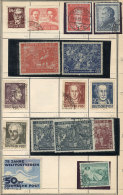 Lot Of Stamps And Sets In An Approval Book (some Not Mounted), Including Good Values And Interesting Stamps, Yvert... - Verzamelingen