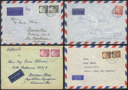 13 Covers Sent To Argentina Between 1954 And 1965 With Varied Postages, General Quality Is Very Ifne, Michel... - Otros & Sin Clasificación