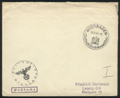 Cover Sent To Leipzig On 24/AU/1940 With Military Franchise, Special Postmark: Wiesbaden - Armistice Commission, VF... - Autres & Non Classés