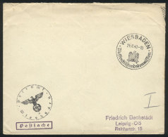 Cover Sent To Leipzig On 24/AU/1940 With Military Franchise, Special Postmark: Wiesbaden - Armistice Commission, VF... - Altri & Non Classificati