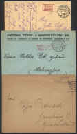 2 Covers + 1 Postcard Posted Stampless In 1923, Handstamped "Gebühr Bezahlt", VF Quality! - Altri & Non Classificati