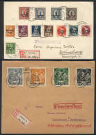 2 Covers Posted In AU And SE/1920, With Nice Multicolor Postages Of Bavarian Stamps With "Deutsches Reich"... - Altri & Non Classificati