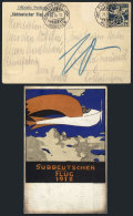 Official Card Of The "Süddeutscher Flug" Franked With A Special Cinderella Of 25Pf., Flown From München... - Sonstige & Ohne Zuordnung