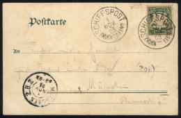 Postcard Sent To München On 1/NO/1905 Franked With 5Pf., And Postmark Of "SCHIFFSPOST - RHURN-LINN", VF... - Other & Unclassified