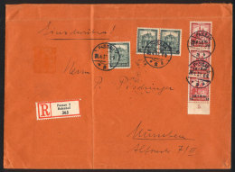 Sc.B42/B43, 1932 Set Of 2 Surcharged Values, 3 Examples Of Each Value Franking A Registered Cover From Passau To... - Other & Unclassified