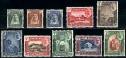 Sc.1/11, 1942 Cmpl. Set Of 11 Mint Values, VF Quality, Catalog Value US$66+ - Aden (1854-1963)