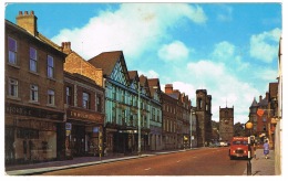 RB 1109 - 1968 Postcard - Bridge Street Clock Tower & F.W. Woolworths - Morpeth Northumberland - Other & Unclassified