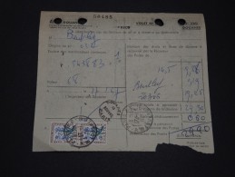 FRANCE - Reçu De Dédouanement Lors De La Remise D´un Pli Ou D´un Colis Avec Timbres Taxe - Pas Courant - A Voir - P20442 - 1960-.... Covers & Documents