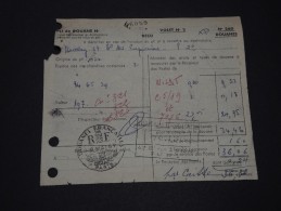 FRANCE - Reçu De Dédouanement Lors De La Remise D´un Pli Ou D´un Colis Avec Timbres Taxe - Pas Courant - A Voir - P20452 - 1960-.... Brieven & Documenten