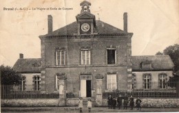 DROUE     La Mairie Et L´ecole De Garcons - Droue