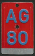 Velonummer Aargau AG 80 - Placas De Matriculación