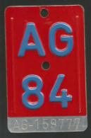 Velonummer Aargau AG 84 - Placas De Matriculación