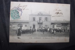 Delcampe - Z1 -  GUERIGNY   - La Mairie Et L'école - Guerigny
