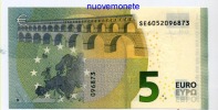 5 EURO DRAGHI SE  ITALIA ITALY S006.. FDS UNC DRAGHI - 5 Euro