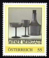 ÖSTERREICH 2097 ** Teile Eines Services " Lobmeyr" Entwurf Josef Frank, Wiener Werkstätte - PM Personalized Stamps MNH - Francobolli Personalizzati