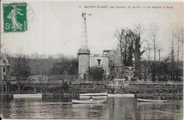 CPA Moulin à Vent Circulé Butry Plage éolienne - Windmühlen