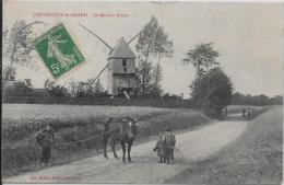 CPA Moulin à Vent Circulé Crévecoeur Le Grand Alidor - Moulins à Vent