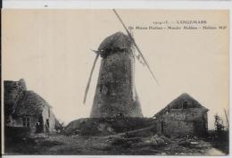 CPA Moulin à Vent écrite LANGEMARK - Moulins à Vent