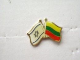 PIN LITUANIA-ISRAEL Flag. - Steden