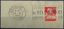 Tell 174, 20 Rp.karminrot  (Rollen Klebestelle)      1931 - Coil Stamps