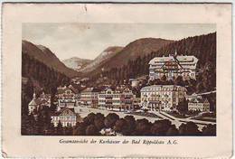 GESAMTANSICHT DER KURHÄUSER DER BAD RIPPOLLDSAU . SANATORIUM SOMMERBERG . FÜRSTENBAU .BALLSAAL. SPEISESAAL. DOPPELZIMMER - Bad Rippoldsau - Schapbach