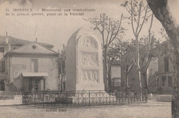 CPSM Monteux Monument Aux Combattants De La Grande Guerre Place De La Victoire - Monteux