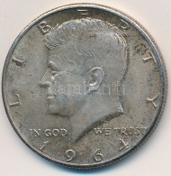 Amerikai Egyesült Államok 1964. 1/2$ Ag 'Kennedy' T:2 Kis ü. Patina USA 1964. 1/2 Dollars Ag... - Unclassified