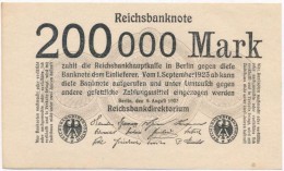 Németország / Weimari Köztársaság 1923. 200.000M T:I-
Germany / Weimar Republic... - Unclassified