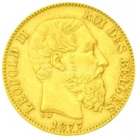 Belgium 1877. 20Fr Au 'II. Lipót' (6,41g/0.900) T:2
Belgium 1877. 20 Francs Au 'Leopold II' (6,41g/0.900)... - Unclassified