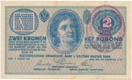 1914. 2K 'C' Sorszámjel, Hamis 'Zimony' Felülbélyegzéssel (fake Overprint) T:III - Unclassified