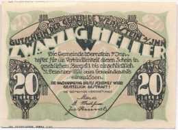 Ausztria / Wernstein Am Inn 1920. 20h Szükségpénz T:I-
Austria / Wenstein Am Inn 1920. 20 Heller... - Non Classificati
