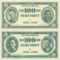 1999. 100Ft NévértékÅ± 'Centenáriumi Fradi Forint' Sike, Jurikné,... - Non Classificati