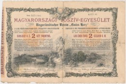 Budapest 1888. 'Magyarországi Jószív-Egyesület' Sorsjegykölcsön 2Ft-ról,... - Unclassified