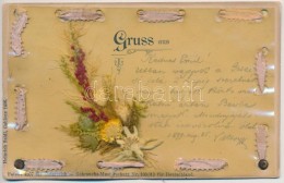T1/T2 1899 Valódi Virágos üdvözlÅ‘lap / Greeting Card With Real Flower, Heinrich Seidl,... - Unclassified